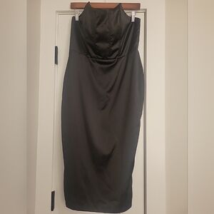 Pretty Little Things Black Strapless Dress Sz 8